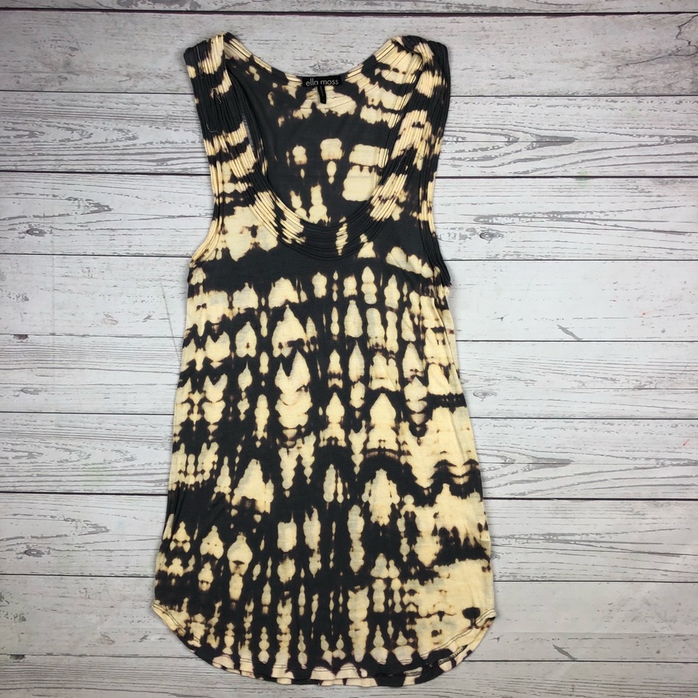 Ella Moss Tie-Due Racerback Tank Top Size Small
